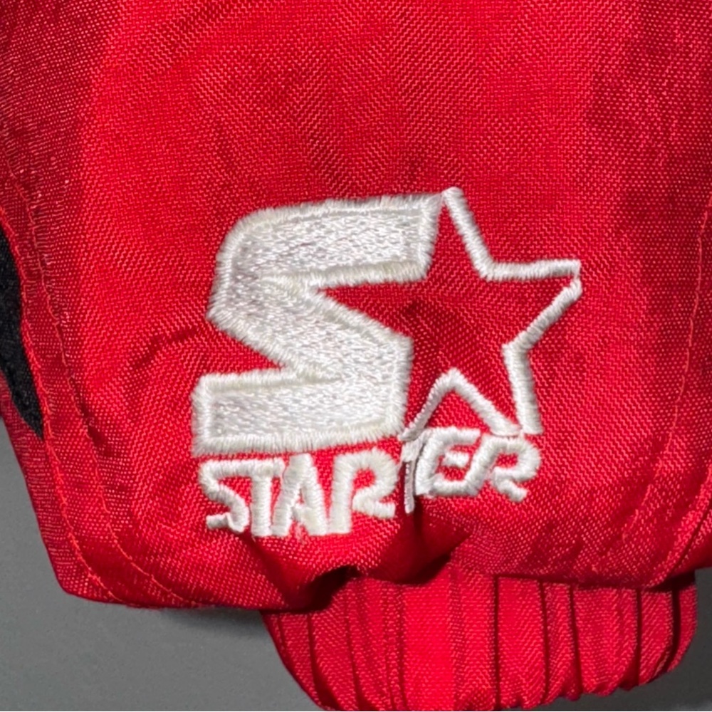 Vintage Rare 90s Starter San Francisco 49ers Puffer Jacket Red NFL Star XL EUC - Picture 6 of 10
